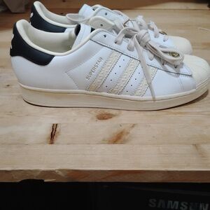 Adidas Superstar Men’s 10 Originals White Offwhite Black Shoes ID4675